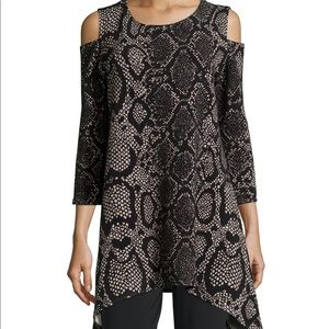 NWOT Caroline Rose Rattle & Roll Metallic Tunic MP